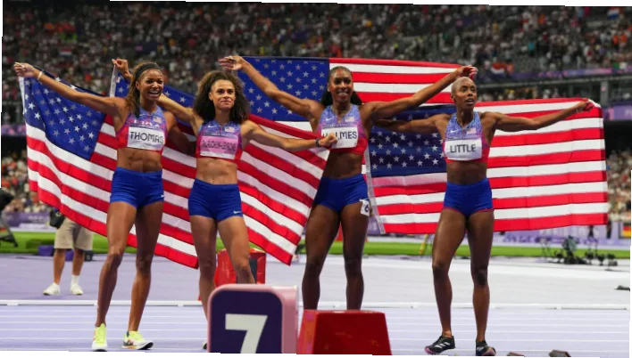 田径女子4x400米接力是奥运赛场上最具观赏性的团队项目之一
